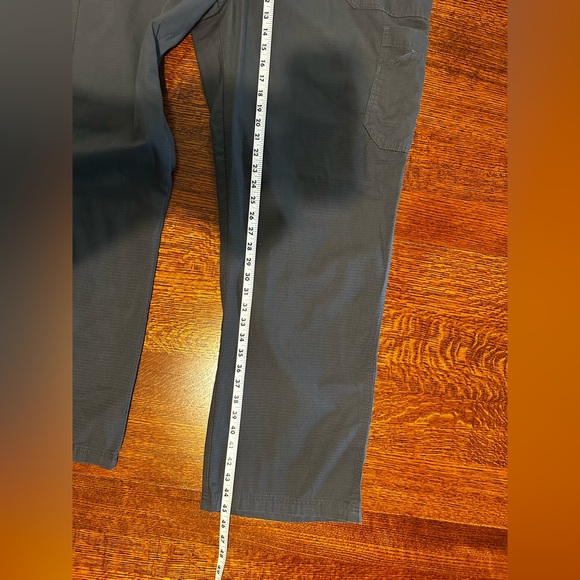 Carhartt Pants Mens 3XL Tall Black Cargo Workwear Cotton Drawstring Ripstop - Picture 4 of 8